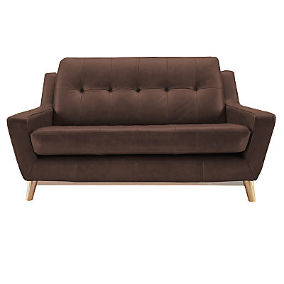 G Plan Vintage The Fifty Three Small 2 Seater Leather Sofa Capri Oak G Plan Vintage The Fifty Three Small 2 Seater Leather Sofa Capri Oak